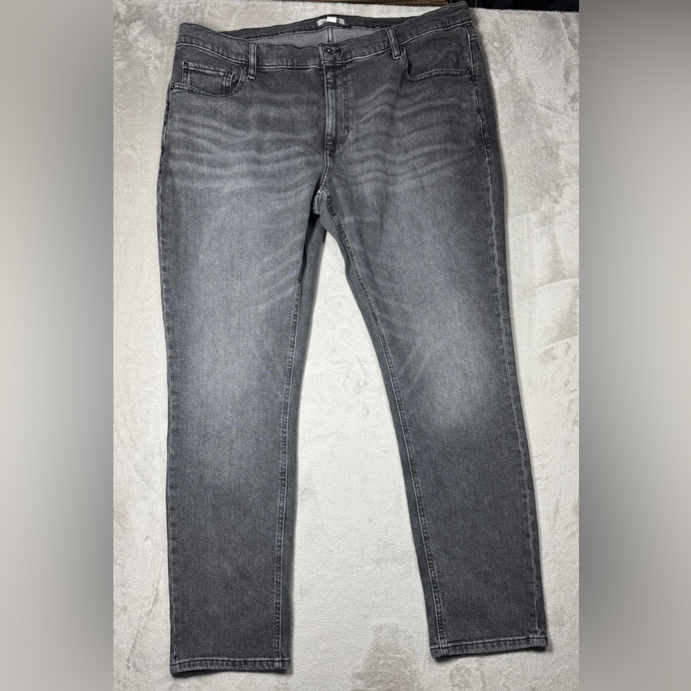 Sun + Stone Men’s Grey Zip Fly Cotton Blend Straight Leg Denim Jeans Size 40x32